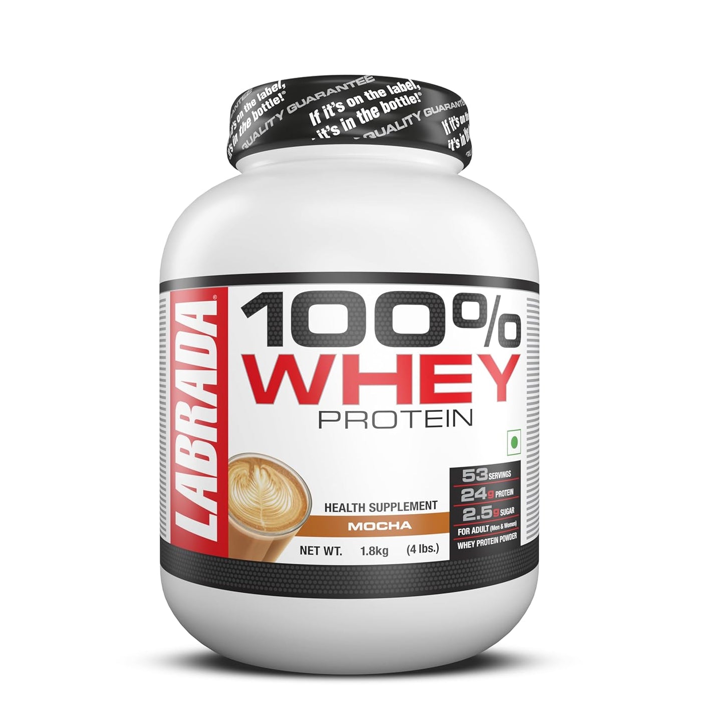 Labrada 100% Whey Protein Concentrate | Post Workout | 26g Protein | 0g Sugar