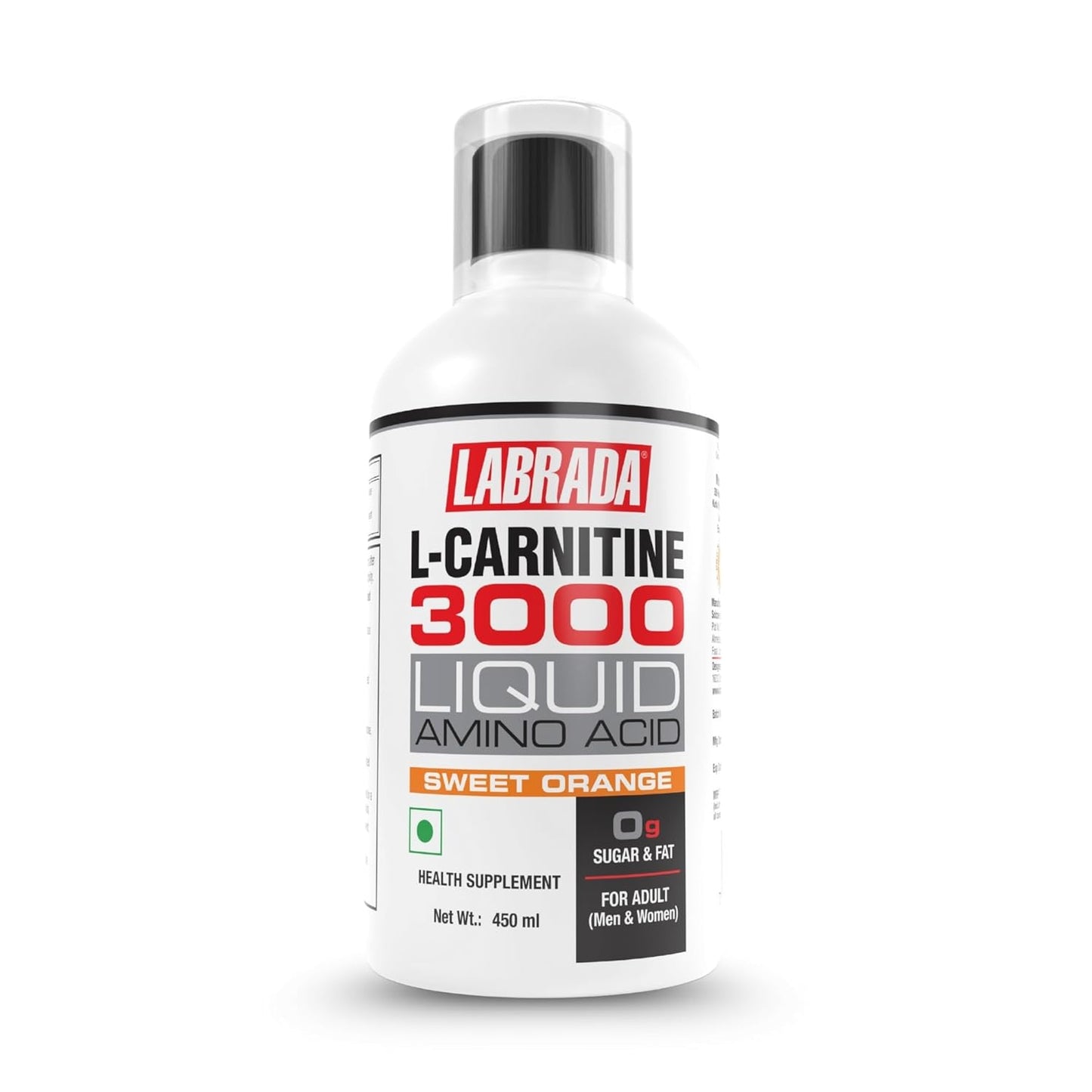 Labrada L-Carnitine 450ml | 3000mg Liquid Amino Acid with 0g Sugar - 30 Servings
