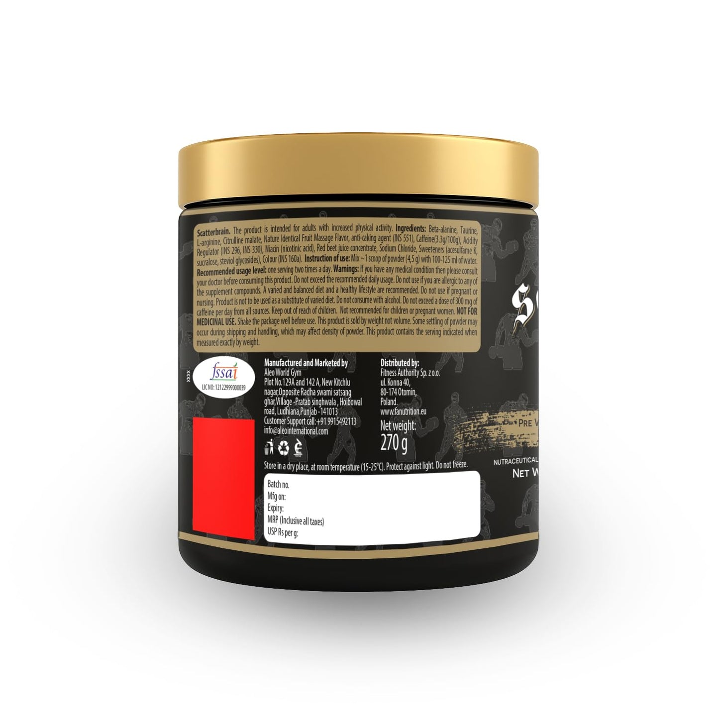 Kevin Levrone Scatterbrain Pre-Workout Supplement