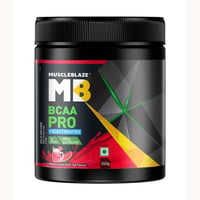 MuscleBlaze BCAA Pro Powder| Powerful Intra Workout | With 5g BCAAs & 500mg Electrolytes