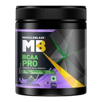 MuscleBlaze BCAA Pro Powder| Powerful Intra Workout | With 5g BCAAs & 500mg Electrolytes