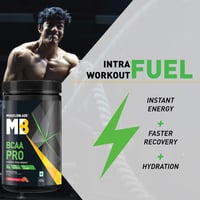 MuscleBlaze BCAA Pro Powder| Powerful Intra Workout | With 5g BCAAs & 500mg Electrolytes
