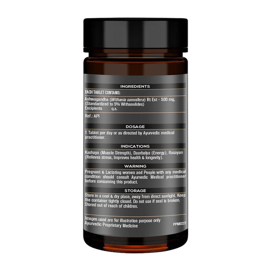 MuscleBlaze Koshaveda Ashwagandha 500mg | Ayurveda for Performance | High Strength Potent Formula | Boost Muscle Mass & Strength| Enhance Immunity