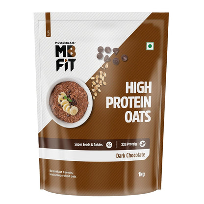 MuscleBlaze Fit High Protein Oats | 22g Protein | Breakfast Cereals for Weight Management