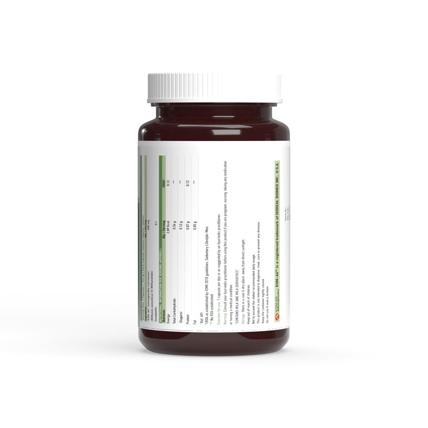 Muscleblaze TrueBasics Ashwagandha | 600mg of KSM 66 Ashwagandha | With Clinically Researched Ingredients | Energy and Immunity Booster