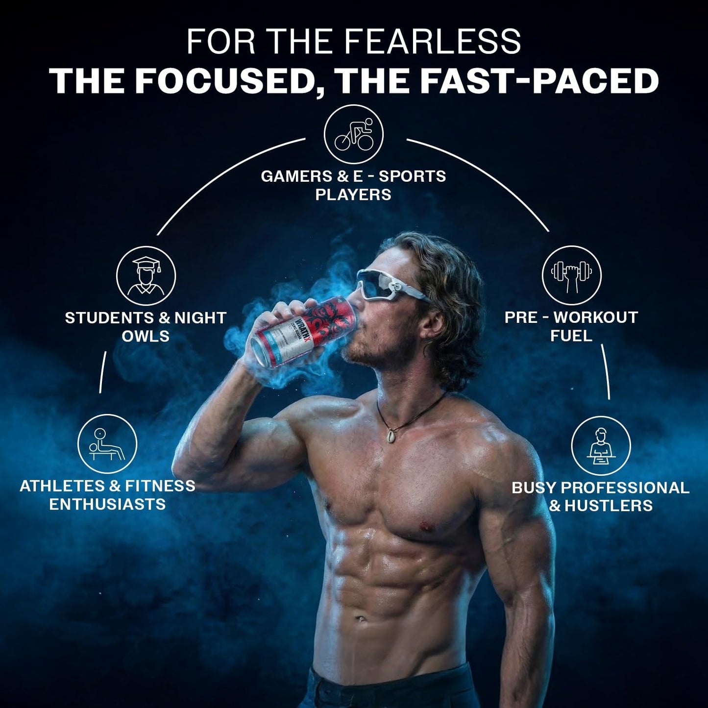 MuscleBlaze WrathX Energy Drink| 760mg Taurine |40mg L-Carnitine | Performance & Focus Booster