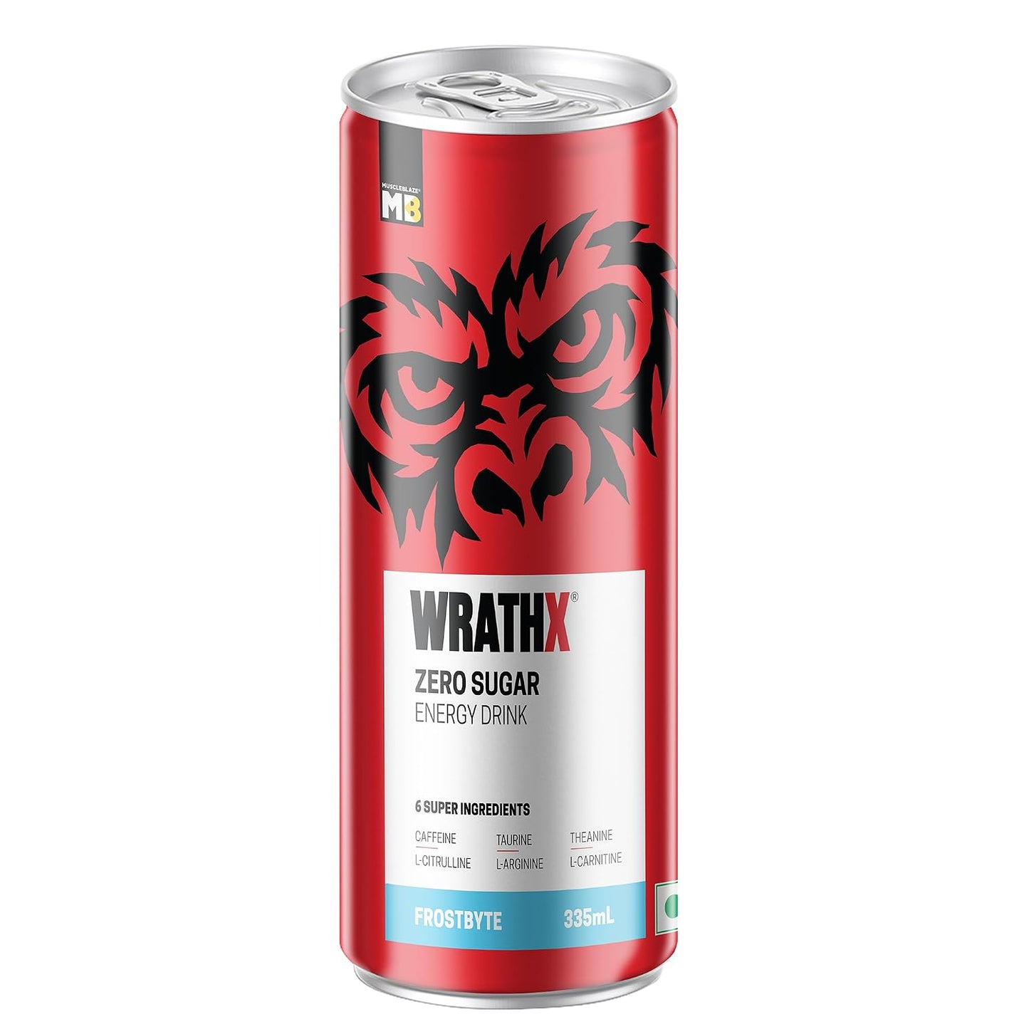 MuscleBlaze WrathX Energy Drink| 760mg Taurine |40mg L-Carnitine | Performance & Focus Booster
