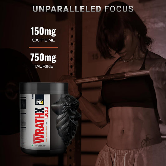 MuscleBlaze Pre Workout WrathX PUMP Powder | With Nitrosigine & L-Citrulline