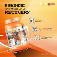 MuscleBlaze X Naruto Biozyme Performance Whey Protein Powder | 25g Protein Per Scoop | Clinically Tested 50% Higher Protein Absorption