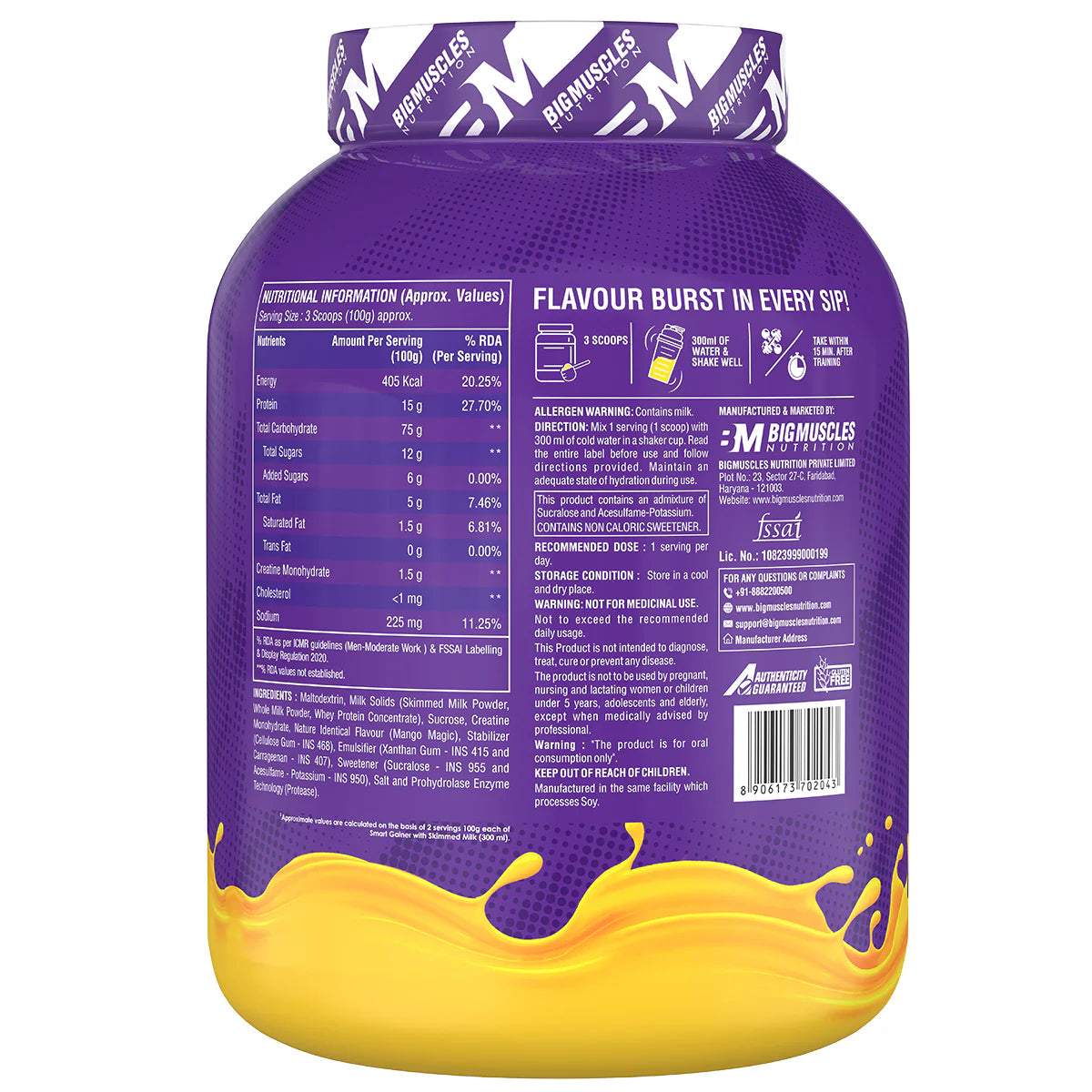 Bigmuscles Nutrition Smart Gainer