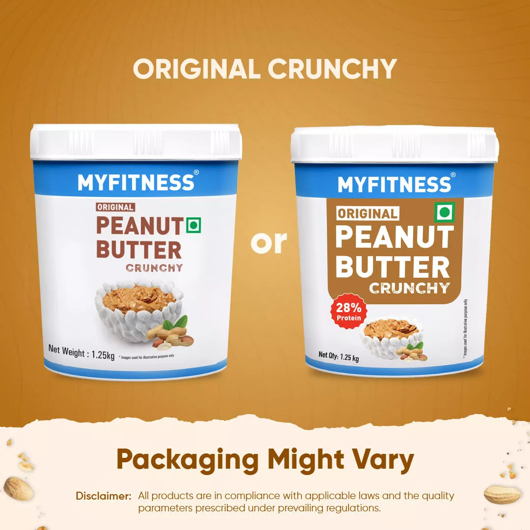 MYFITNESS Peanut Butter Original || 28% Protein| Classic Peanut Butter Spread