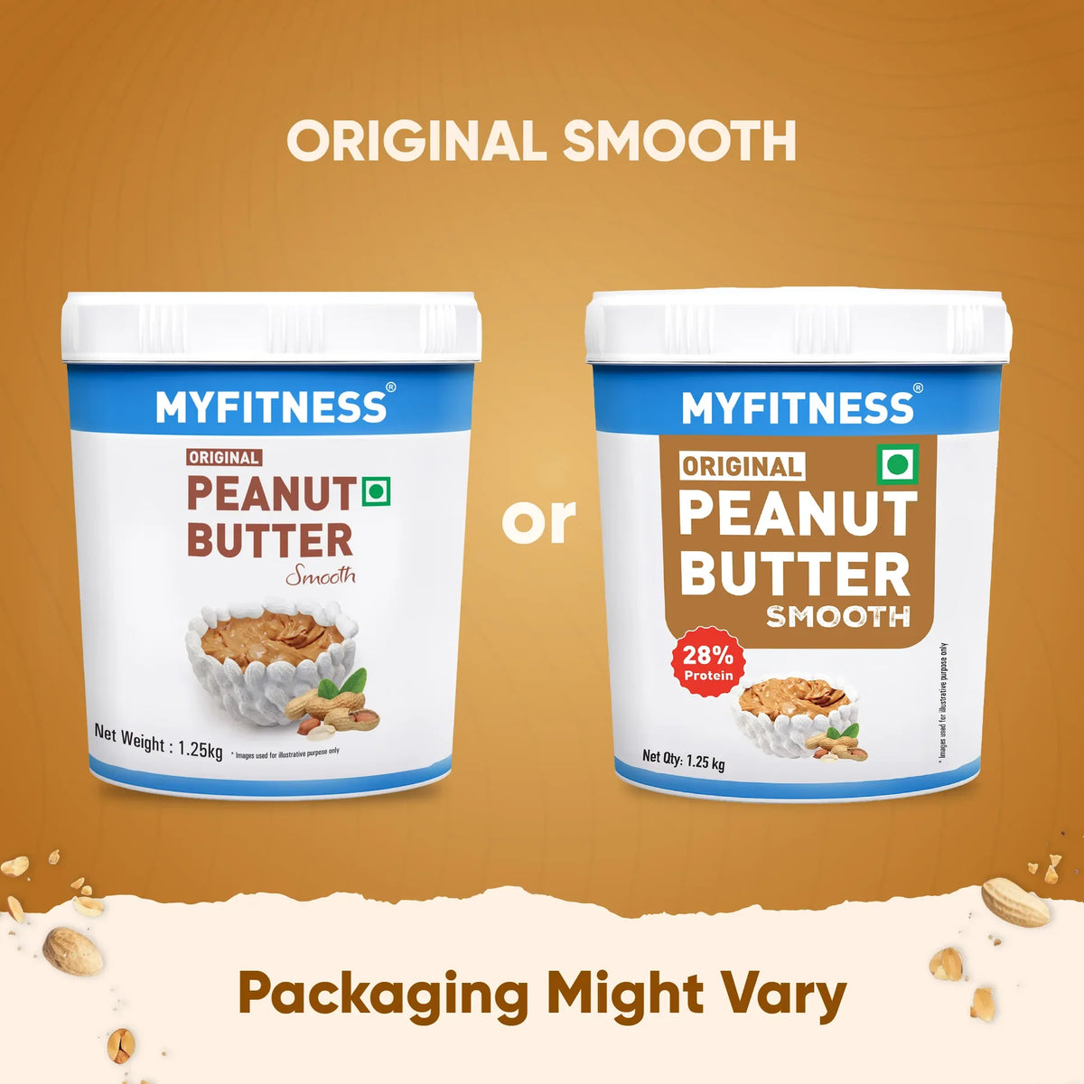 MYFITNESS Peanut Butter Original || 28% Protein| Classic Peanut Butter Spread