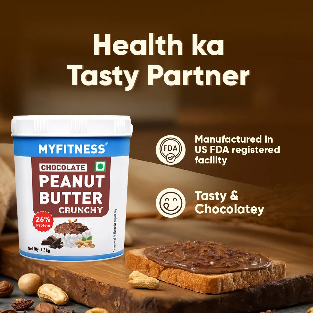 MYFITNESS Peanut Butter Chocolate | Tasty & Healthy Nut Butter Spread | Vegan | Cholesterol Free & Gluten Free | Zero Trans Fat