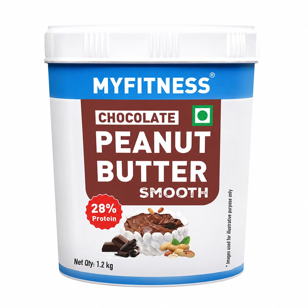 MYFITNESS Peanut Butter Chocolate | Tasty & Healthy Nut Butter Spread | Vegan | Cholesterol Free & Gluten Free | Zero Trans Fat