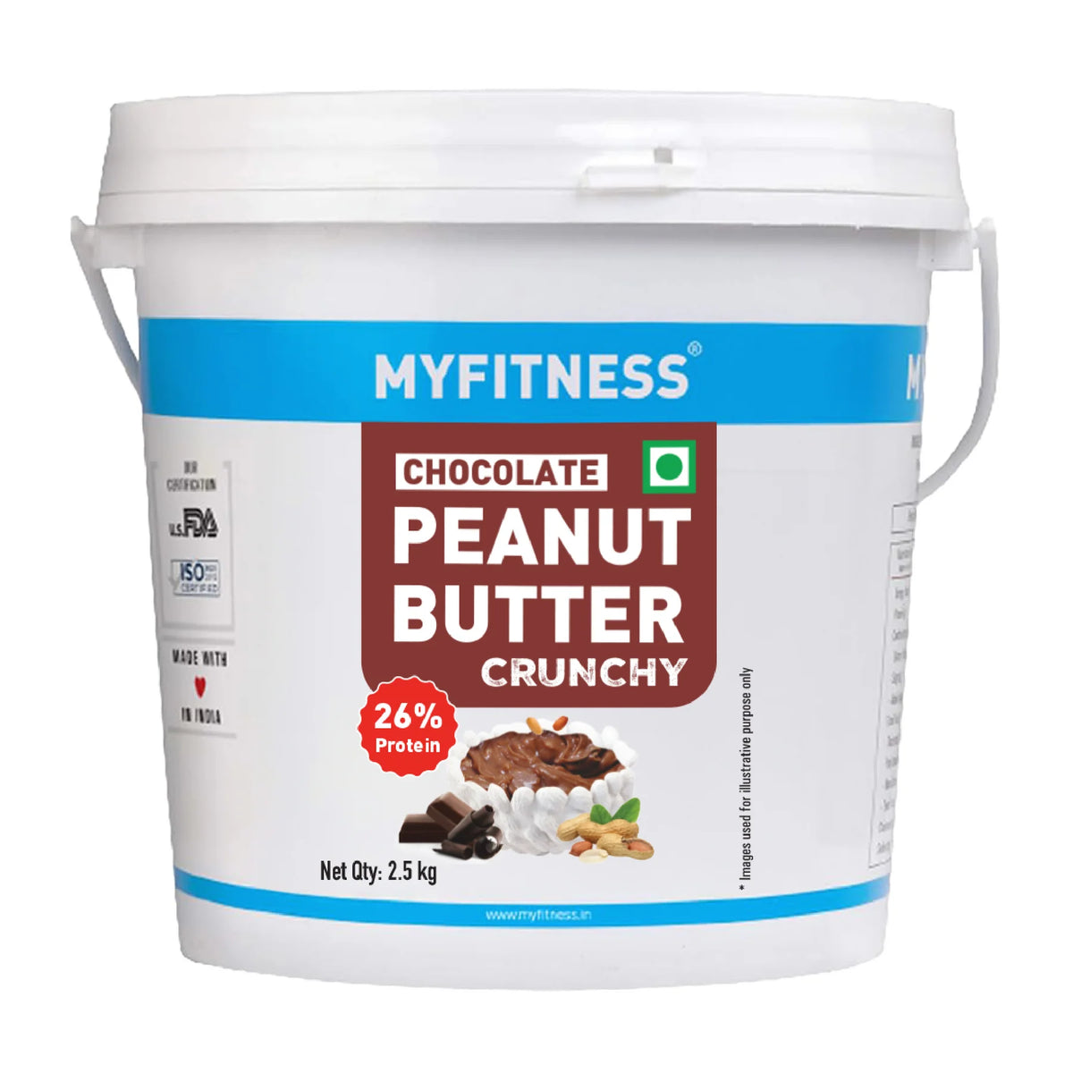 MYFITNESS Peanut Butter Chocolate | Tasty & Healthy Nut Butter Spread | Vegan | Cholesterol Free & Gluten Free | Zero Trans Fat