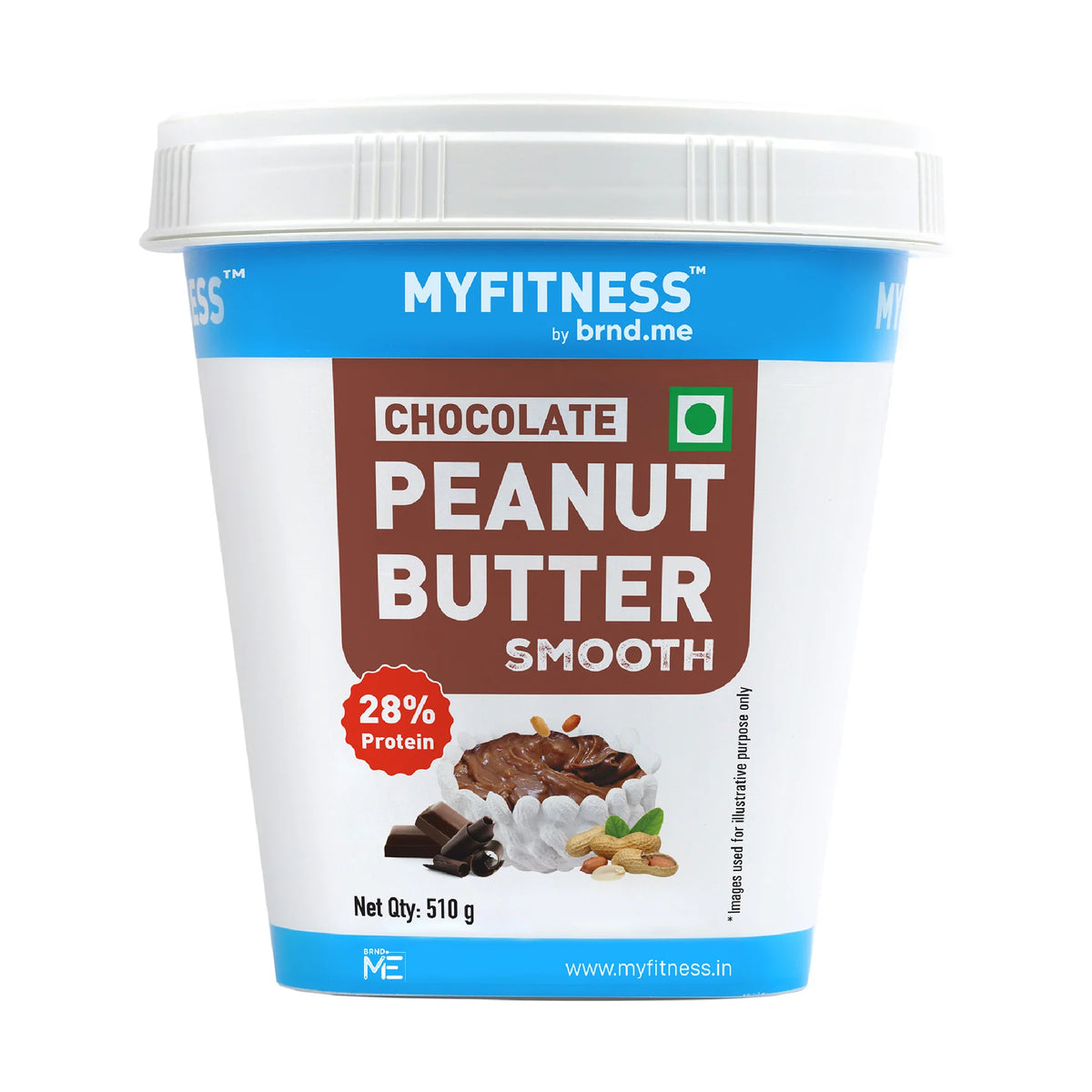 MYFITNESS Peanut Butter Chocolate | Tasty & Healthy Nut Butter Spread | Vegan | Cholesterol Free & Gluten Free | Zero Trans Fat