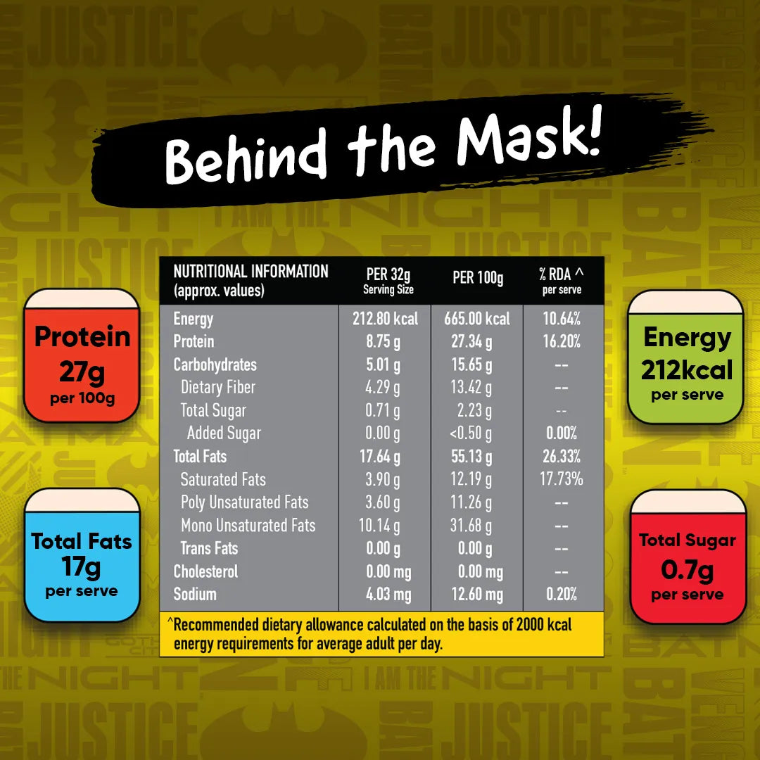 MyFitness x Batman|Zero Peanut Butter Extra Crunchy | 27% Protein | Zero Added Sugar | High Protein