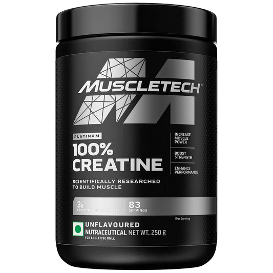 MuscleTech Platinum 100% Creatine Powder | Scientifically Researched to Build Muscle | Increase Muscle Power |Boost Strength & Enhance Performance