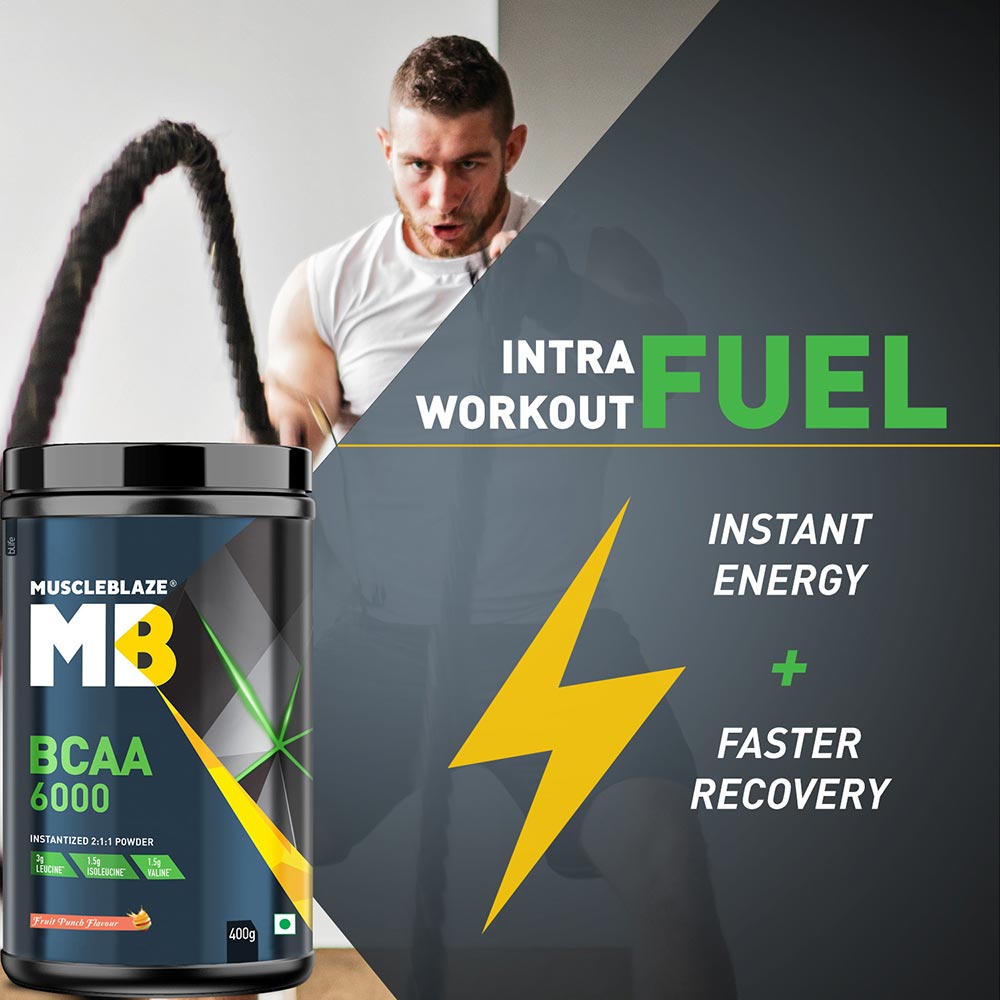 MuscleBlaze BCAA 6000 Amino Acid Supplement Powder