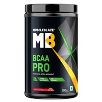 MuscleBlaze BCAA Pro Powder| Powerful Intra Workout | With 5g BCAAs & 500mg Electrolytes