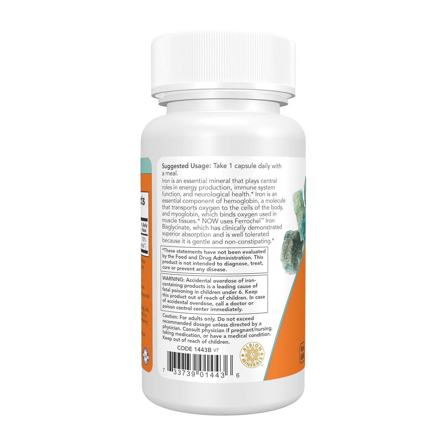 Now Foods| Iron| 18 mg
