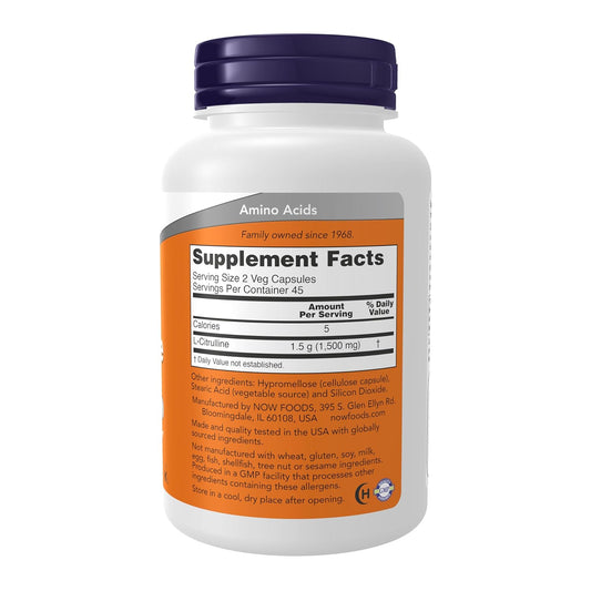 Now Foods L-Citrulline| 750 mg