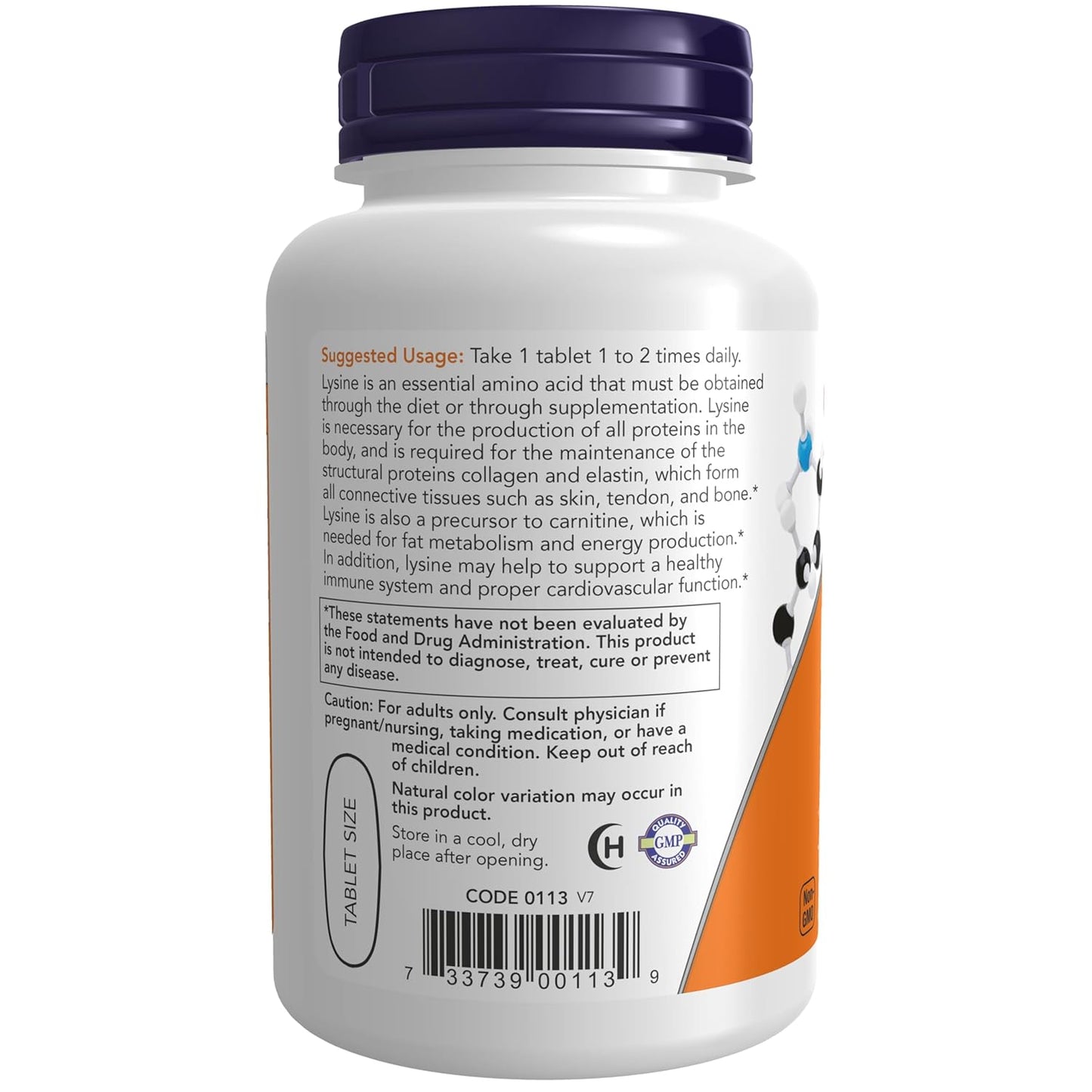 Now Foods | L-Lysine Tablets | 1000Mg