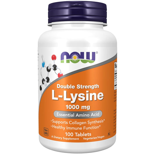 Now Foods | L-Lysine Tablets | 1000Mg