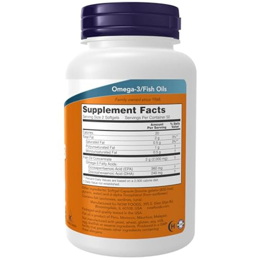 Now Foods | Omega 3 Fish Oil