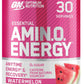 Optimum Nutrition (ON) Amino Energy - Pre Workout with Green Tea Extract | BCAA | Amino Acids | Energy Powder | 30 Servings