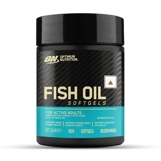 Optimum Nutrition (ON) Fish Oil | 300mg EPA/DHA Omega -3 Fatty Acids for Strong Bones-Healthy Joints| Brain| Heart| Skin & Eye Health