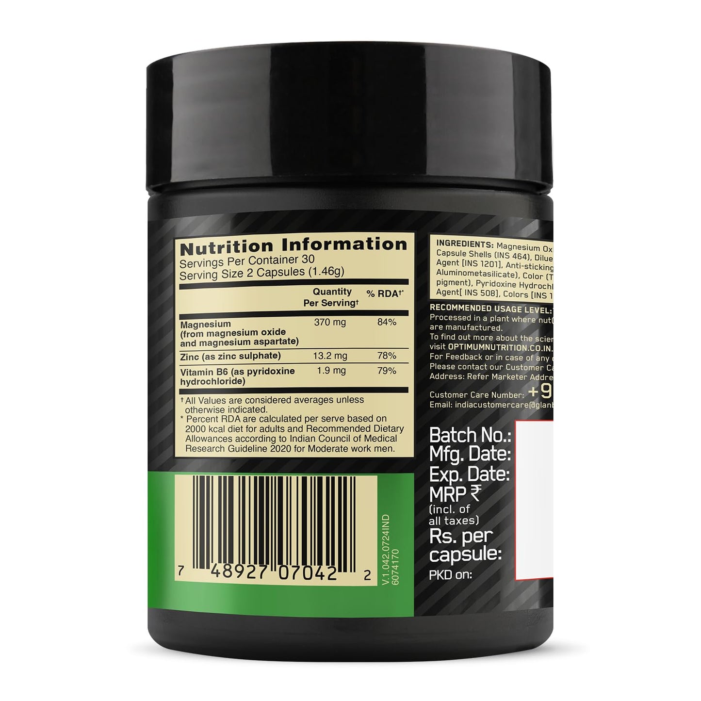 Optimum Nutrition (ON) Zinc Magnesium Aspartate (ZMA) |Muscle Strength| Metabolism| Immunity