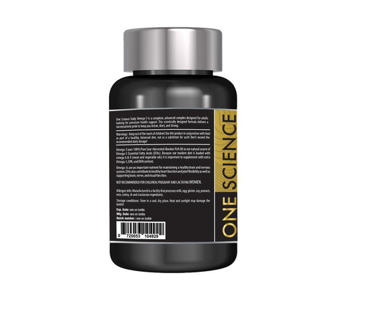 One Science Nutrition | Golden/Alaskan Fish Oil Daily Essentials |Boost Health with Omega-3