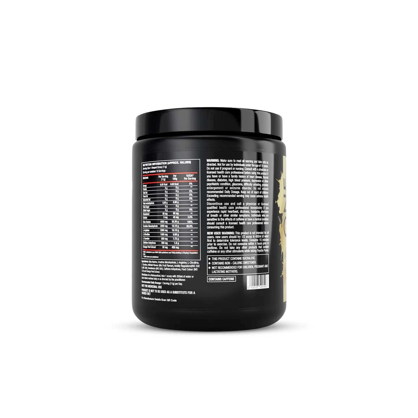 ONE SCIENCE NUTRITION (OSN) Essential Series Psycho Pump (Pre-Workout) | 30 Servings (330Gm) - Powder