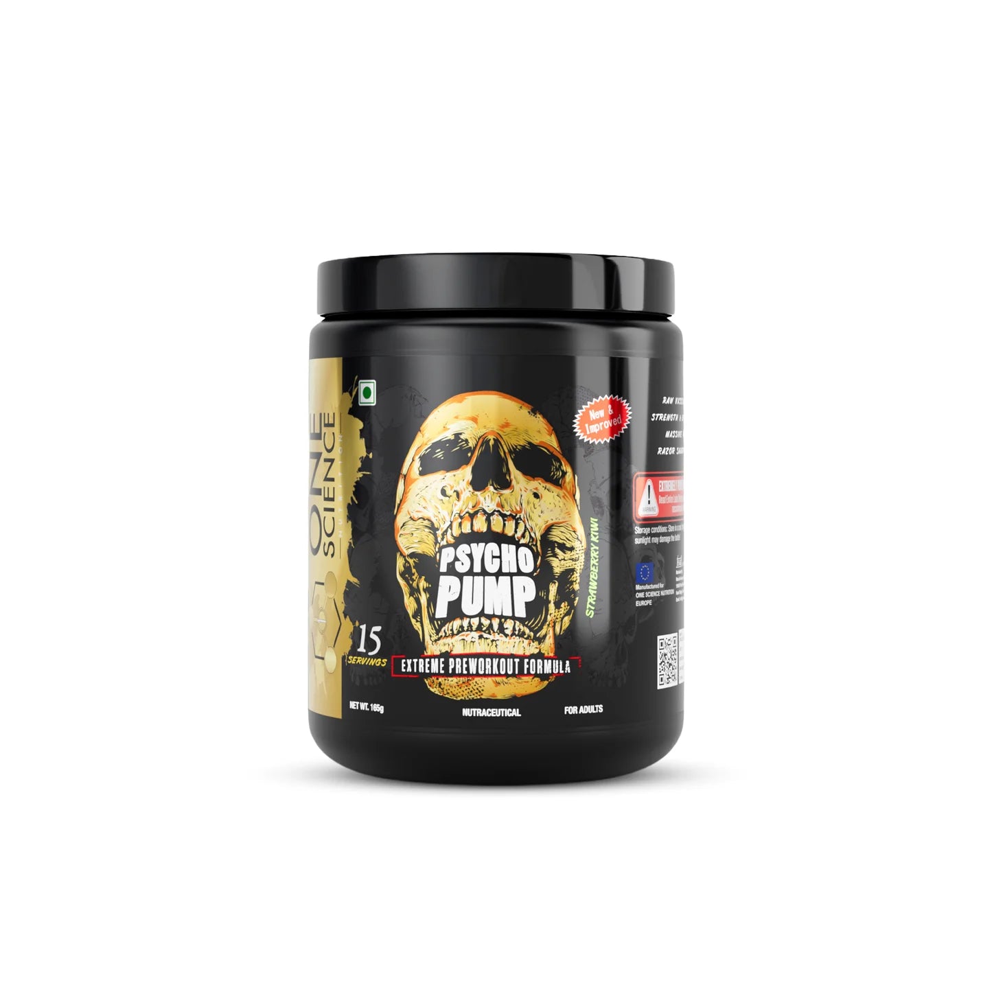 ONE SCIENCE NUTRITION (OSN) Essential Series Psycho Pump (Pre-Workout) | 30 Servings (330Gm) - Powder