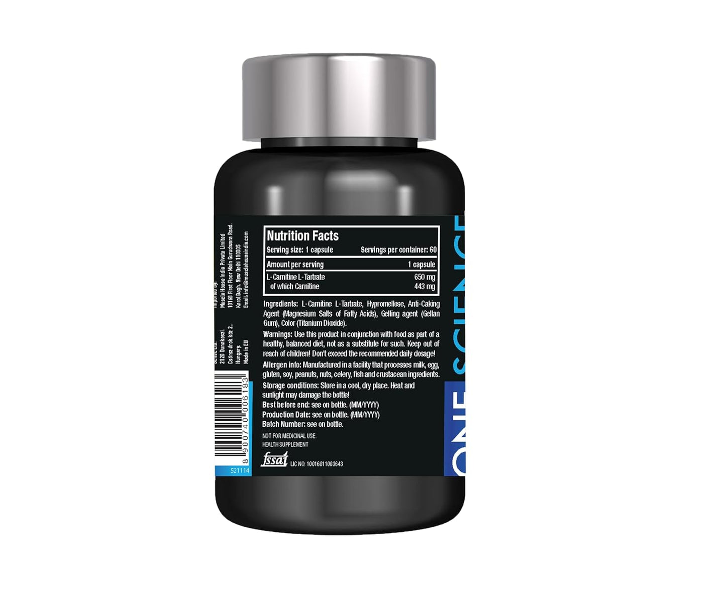 One Science Nutrition (OSN) L- Carnitine 60 Capsules