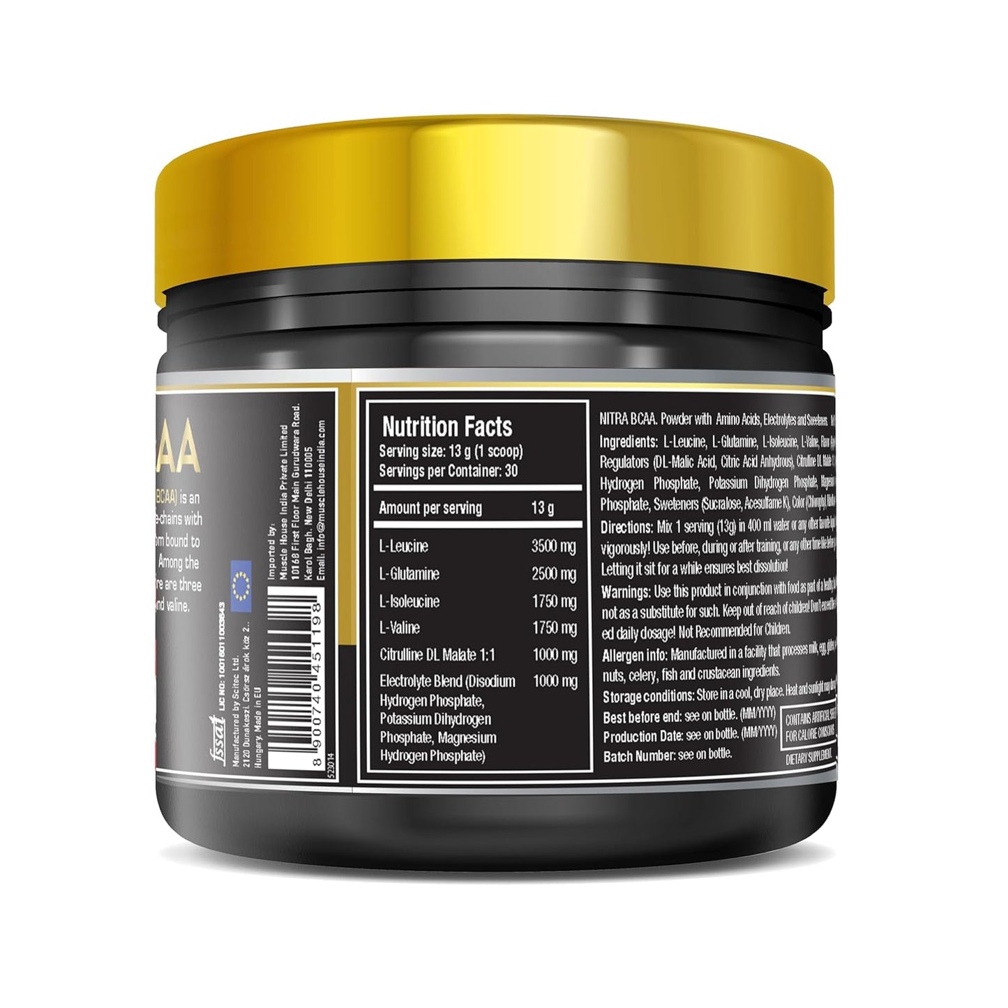 One Science Nutrition (OSN) Fermented Nitra BCAA | Intense Pre-Workout Drink | Stay Hydrated | Performance Booster | 30 Servings