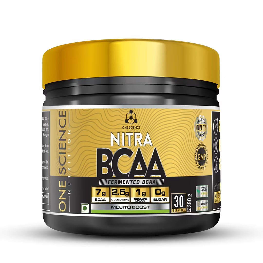 One Science Nutrition (OSN) Fermented Nitra BCAA | Intense Pre-Workout Drink | Stay Hydrated | Performance Booster | 30 Servings