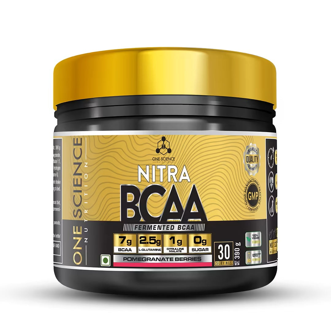 One Science Nutrition (OSN) Fermented Nitra BCAA | Intense Pre-Workout Drink | Stay Hydrated | Performance Booster | 30 Servings