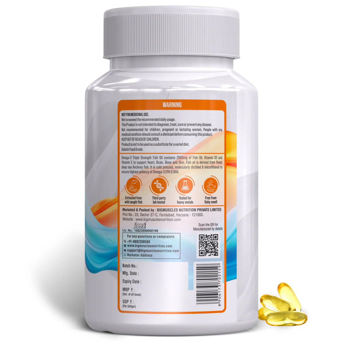 Bigmuscles Nutrition Omega-3 Fish Oil Triple Strength