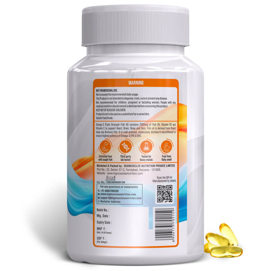 Bigmuscles Nutrition Omega-3 Fish Oil Triple Strength