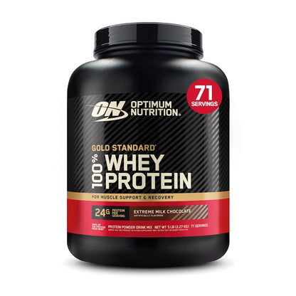 Optimum Nutrition (ON) Gold Standard 100% Whey Protein | for Muscle Support & Recovery | Vegetarian - Primary Source Whey Isolate