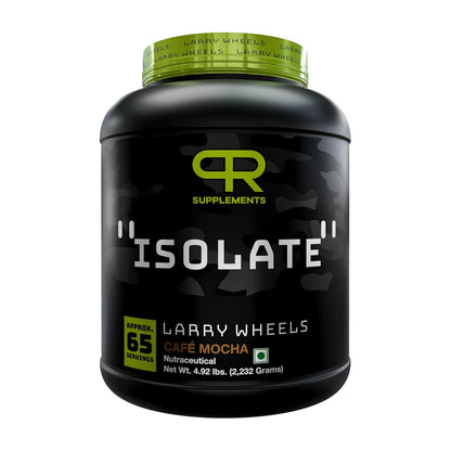 PR Supplements Larry Wheels 100% Whey Protein Isolate Powder | 27g Protein Per Serving | Fast Absorption | Lean Muscle & Recovery | Low Sugar | Easy Digesting