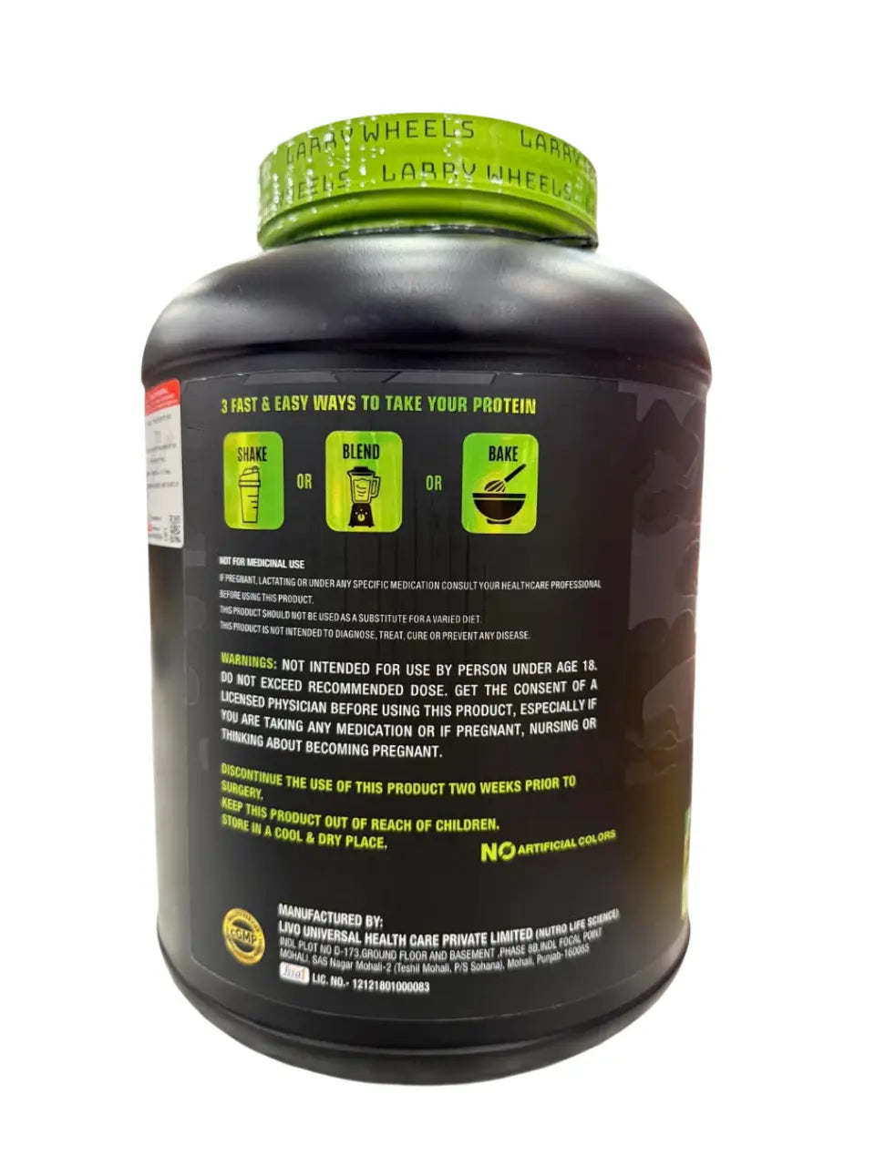 PR Supplements Larry Wheels Whey Protein