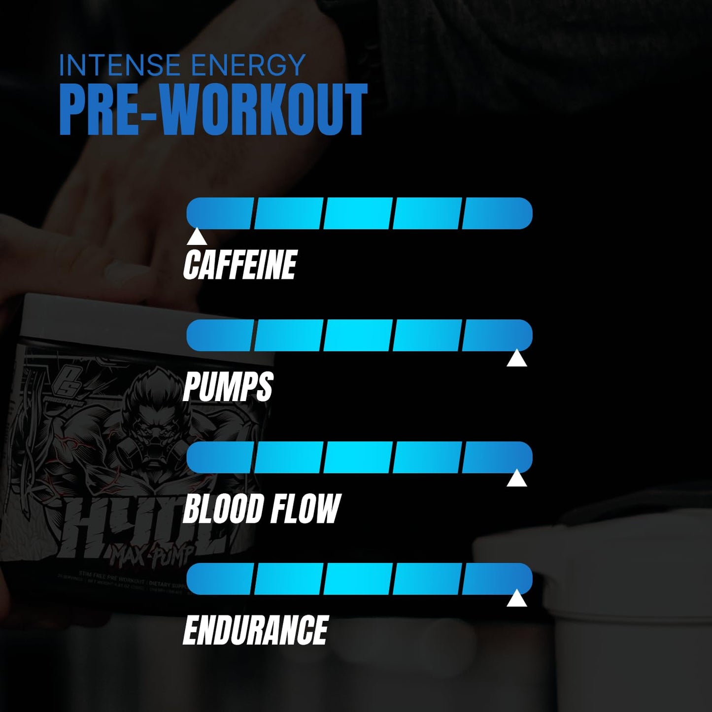 Prosupps Hyde Max Pump Pre workout Supplement | Caffeine Free Pre workout Supplement for Men and Women | Explosive Energy, Pump and Endurance | Taurine, L Citrulline, Beta Alanine