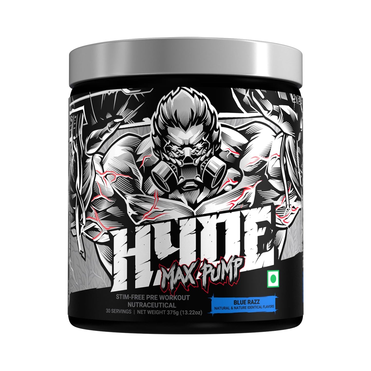 Prosupps Hyde Max Pump Pre workout Supplement | Caffeine Free Pre workout Supplement for Men and Women | Explosive Energy, Pump and Endurance | Taurine, L Citrulline, Beta Alanine