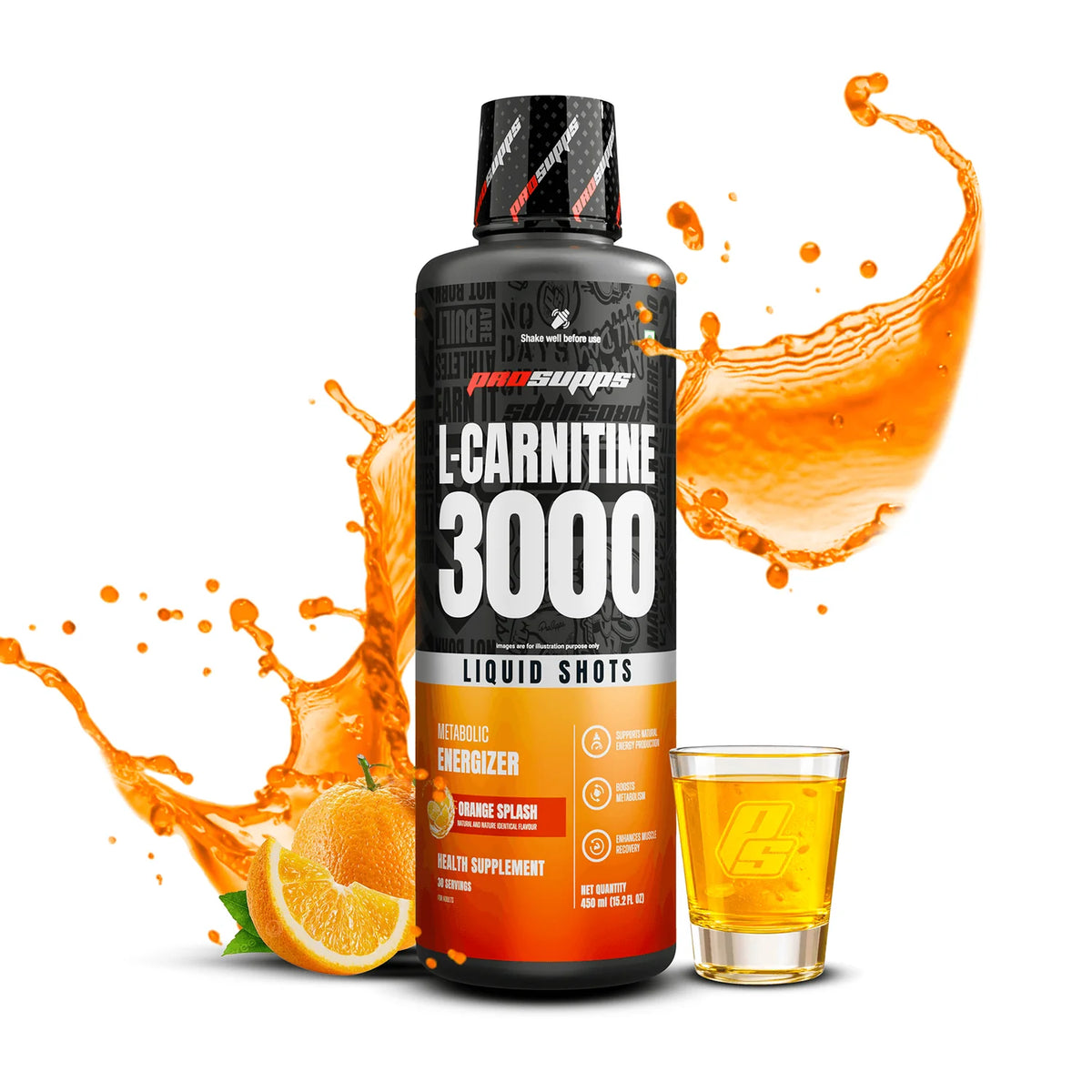 PROSUPPS L-Carnitine 3000mg | Supports Energy Metabolism & Endurance | Zero Added Sugar | No FD&C Dyes | Gluten & Starch Free | For Men & Women