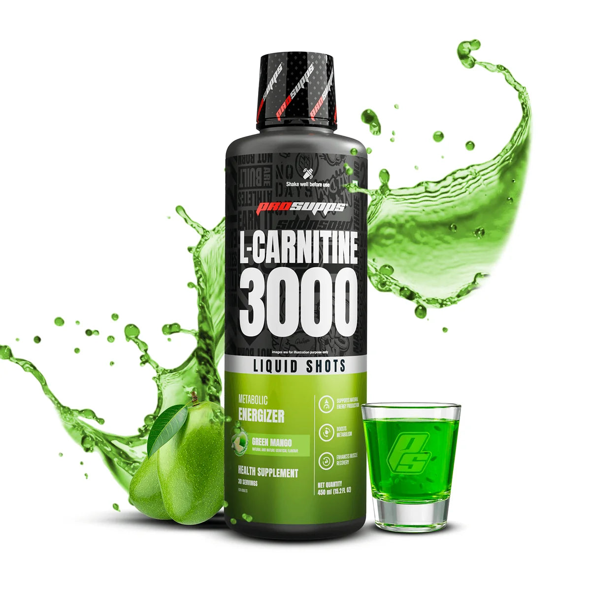 PROSUPPS L-Carnitine 3000mg | Supports Energy Metabolism & Endurance | Zero Added Sugar | No FD&C Dyes | Gluten & Starch Free | For Men & Women