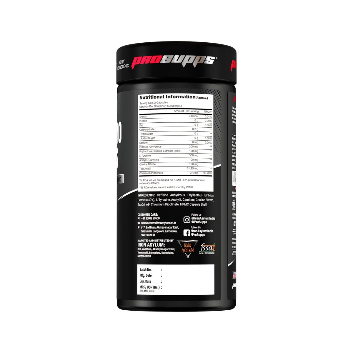 Prosupps Thermo Caps | Thermogenic Fat Burner & Metabolism Support