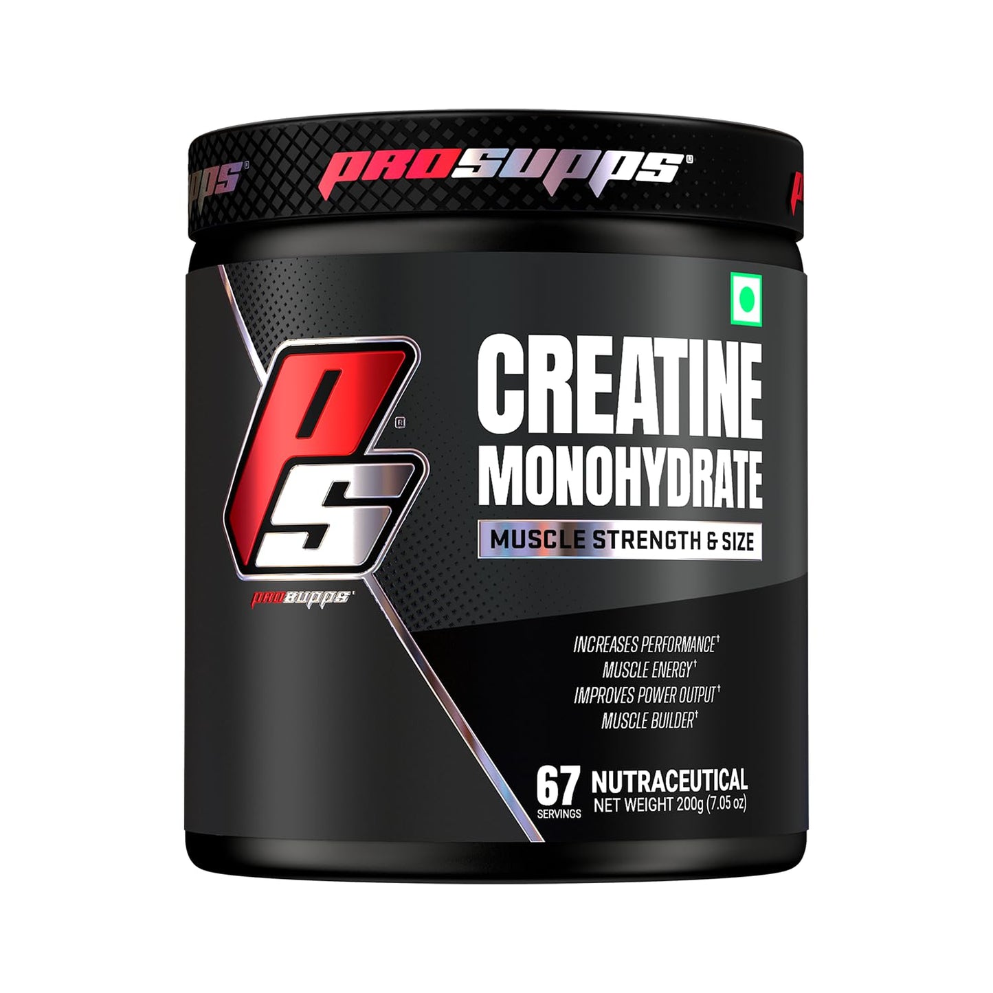 Prosupps Creatine Monohydrate | Creatine for Performance, Energy, Power | Pre workout for Men and Women